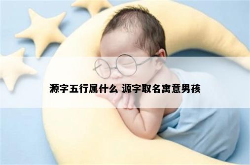 源字五行属什么 源字取名寓意男孩
